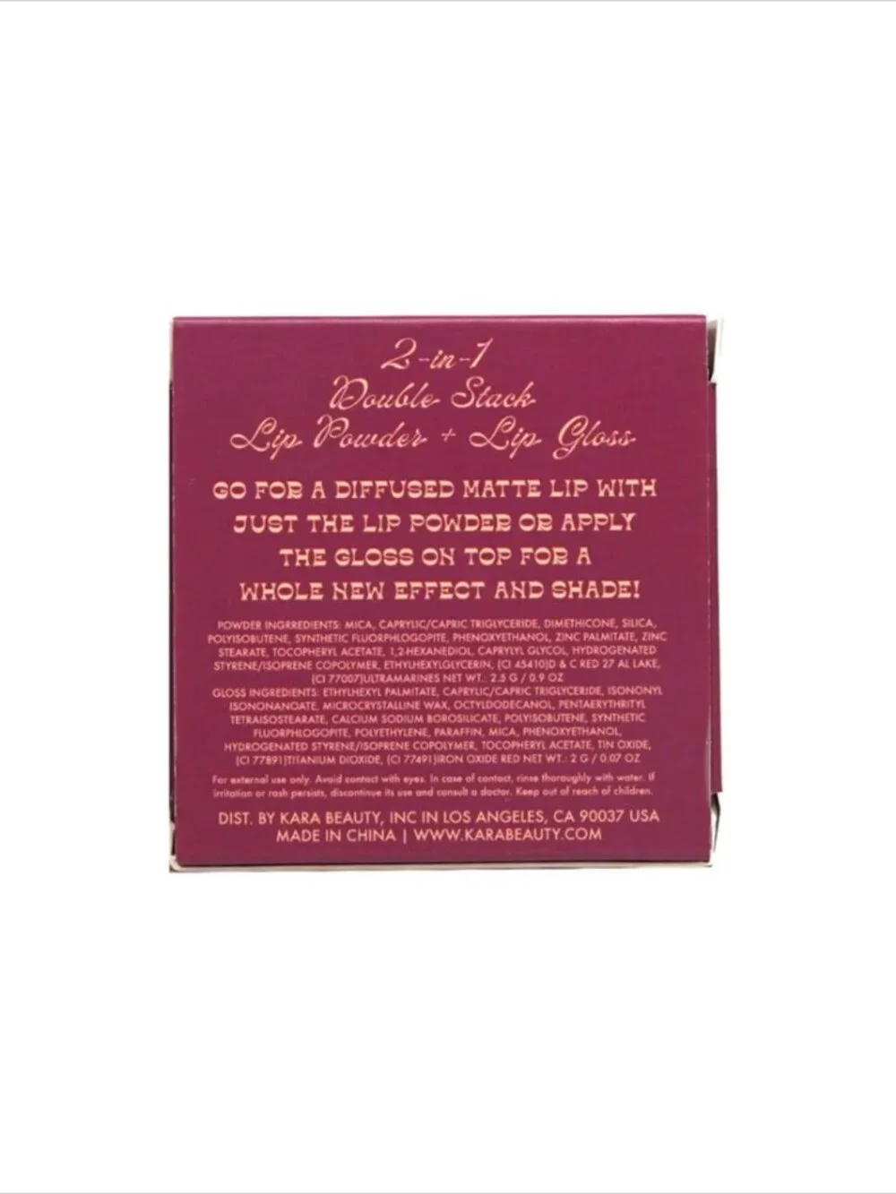 Caboodle Powder & gloss for lips in Desert Orchid